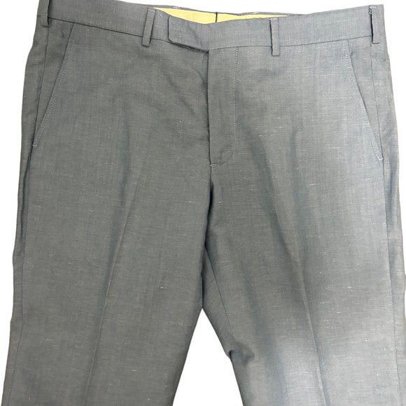 Andrew Davis Men's 36 x 32 Light Blue Polyester Straight Chino Dress Pan… - Picture 2 of 7